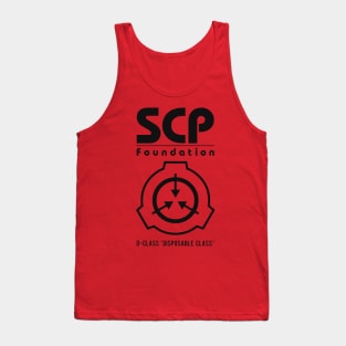 SCP D-Class - black Tank Top